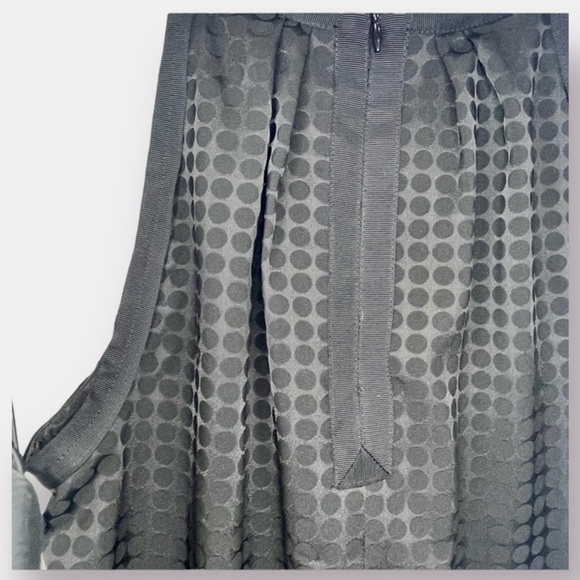 Calvin Klein Black on Black Polka Dot Halter Racerback Blouse Top Size XS - Picture 3 of 7